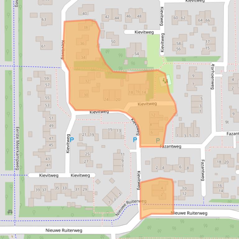 Kaart van postcodegebied 7971DC.