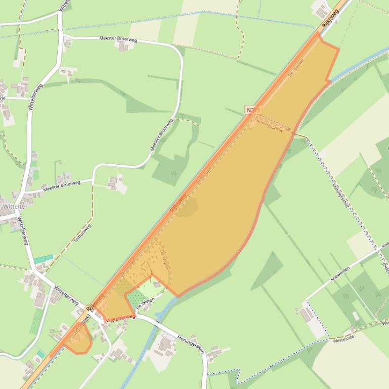 Kaart van postcodegebied 7986PG.