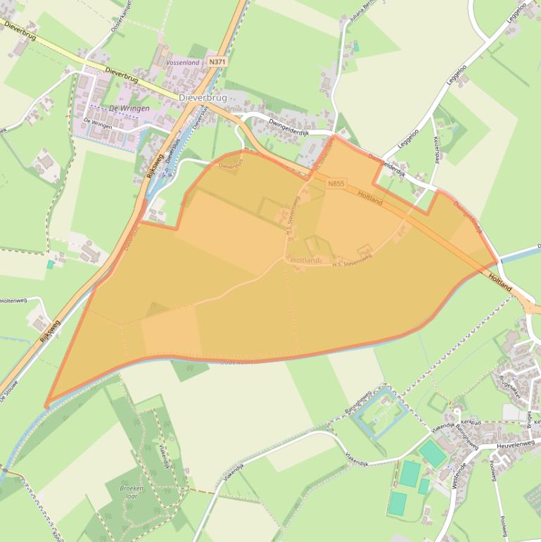 Kaart van postcodegebied 7991RN.