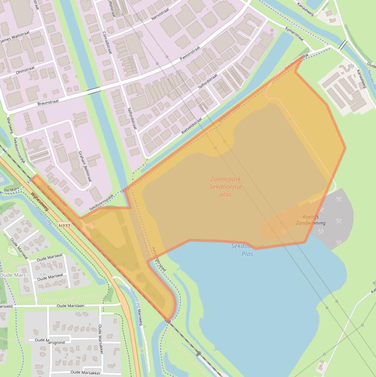 Kaart van postcodegebied 8013PJ.