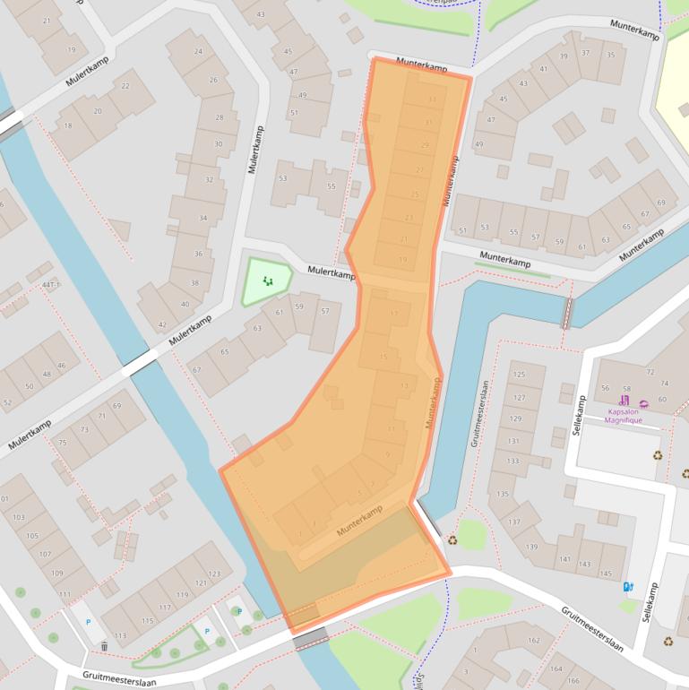 Kaart van postcodegebied 8014DL.