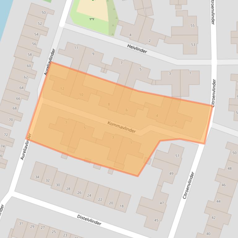 Kaart van postcodegebied 8016HH.