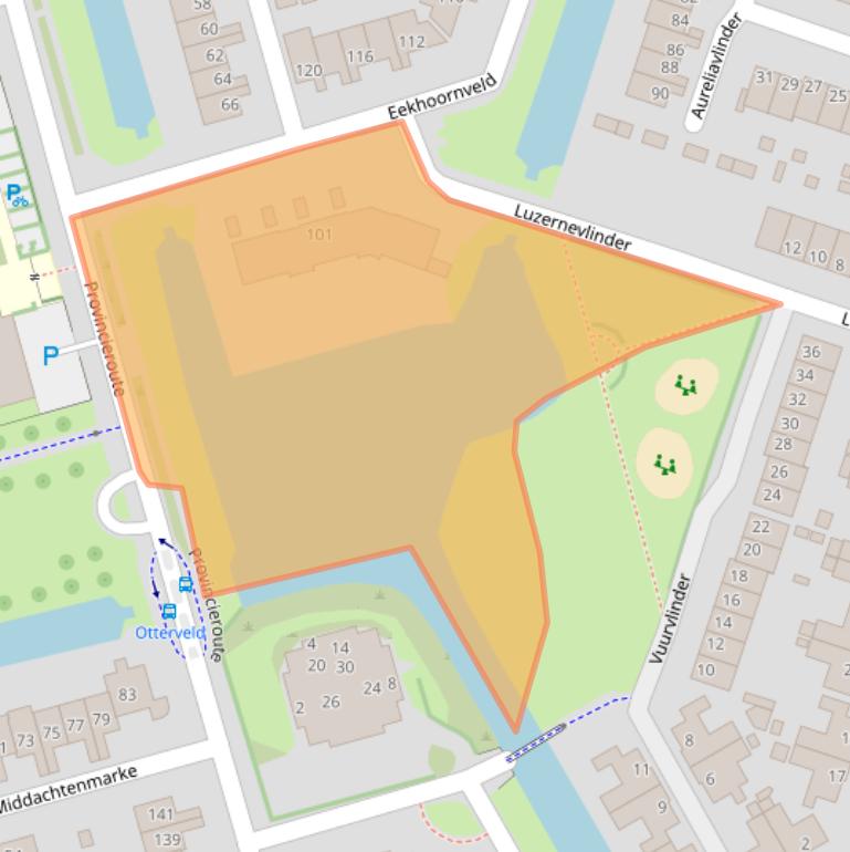 Kaart van postcodegebied 8017LP.