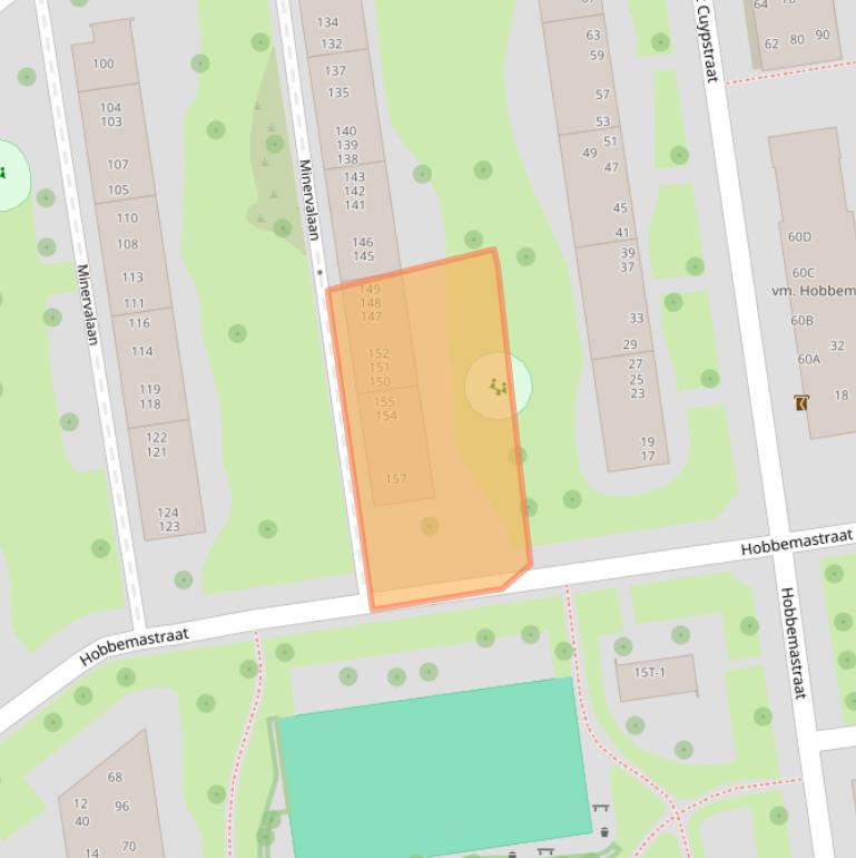 Kaart van postcodegebied 8021EL.