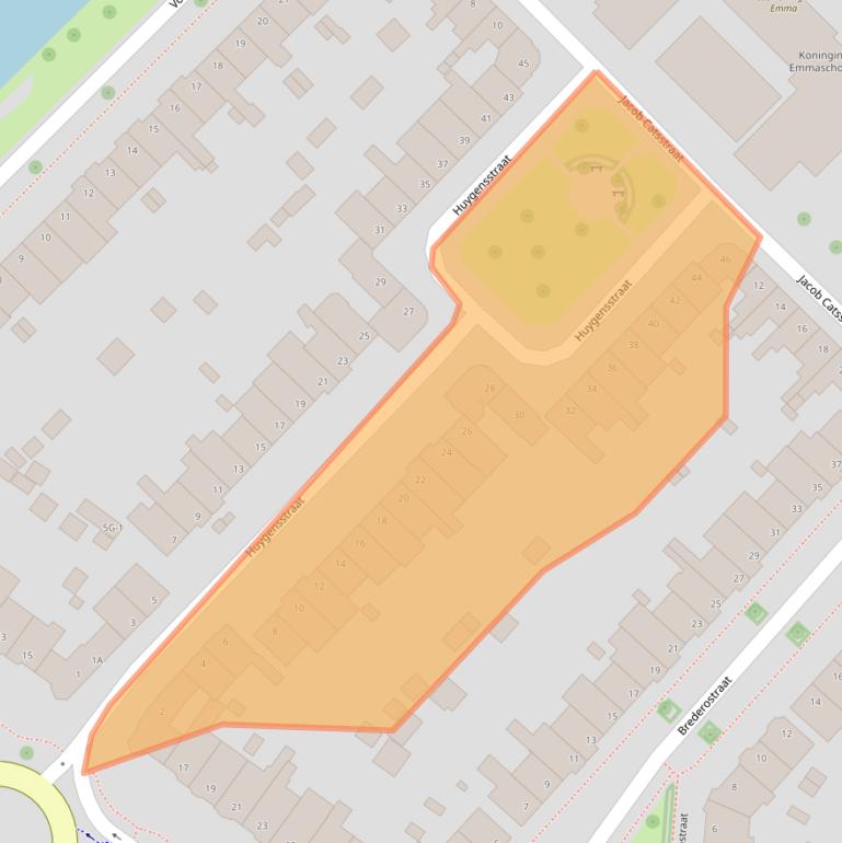 Kaart van postcodegebied 8023AH.