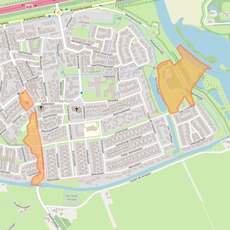 Kaart van postcodegebied 8024BZ.