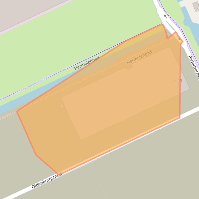 Kaart van postcodegebied 8028NC.