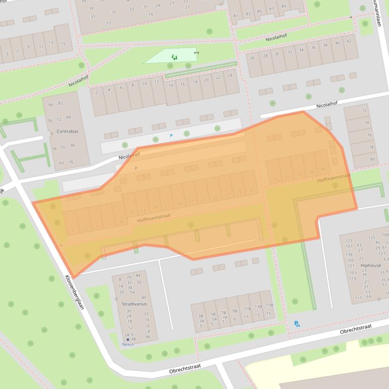 Kaart van postcodegebied 8031PD.