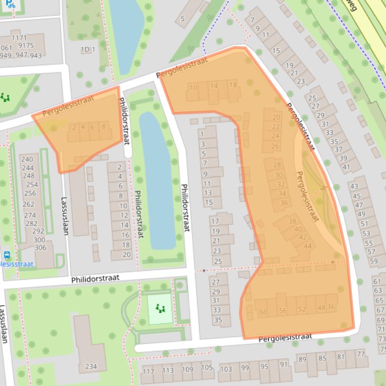 Kaart van postcodegebied 8031VT.