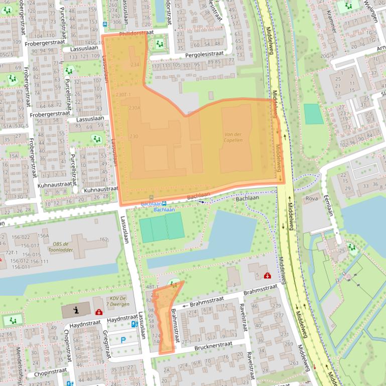 Kaart van postcodegebied 8031XM.