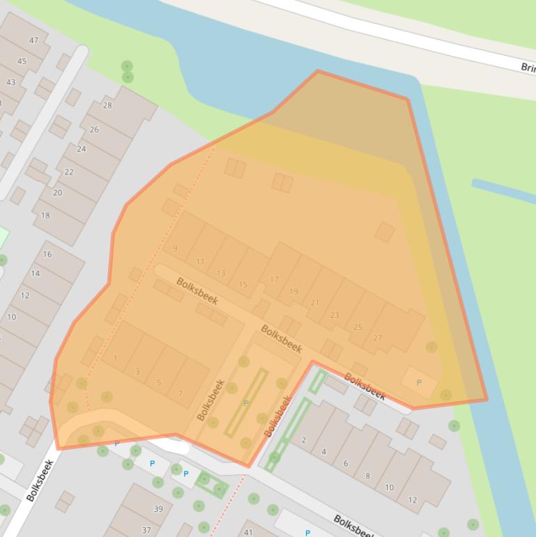 Kaart van postcodegebied 8033CM.