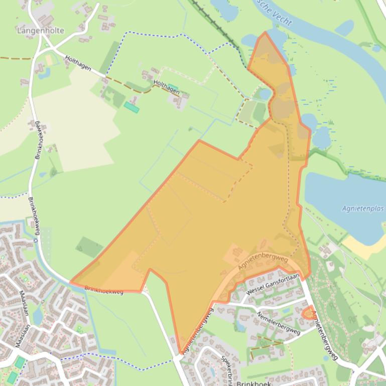 Kaart van postcodegebied 8034PH.