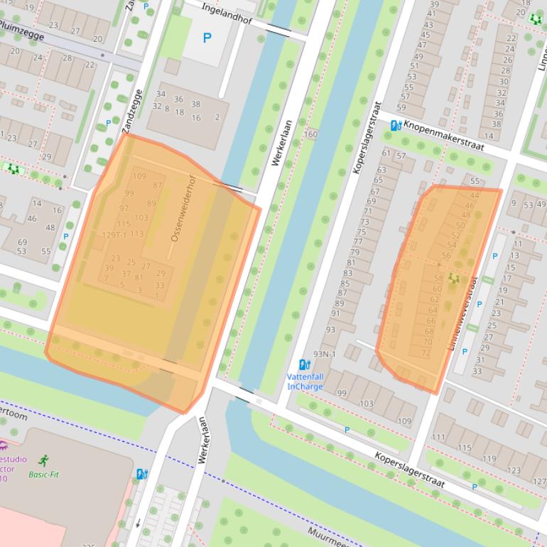 Kaart van postcodegebied 8043ER.