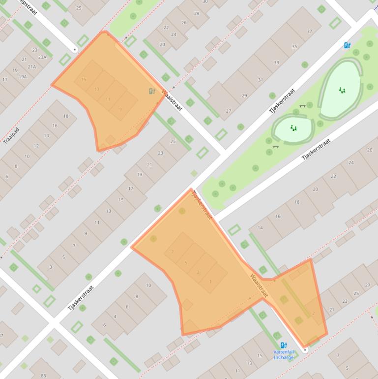 Kaart van postcodegebied 8043HG.