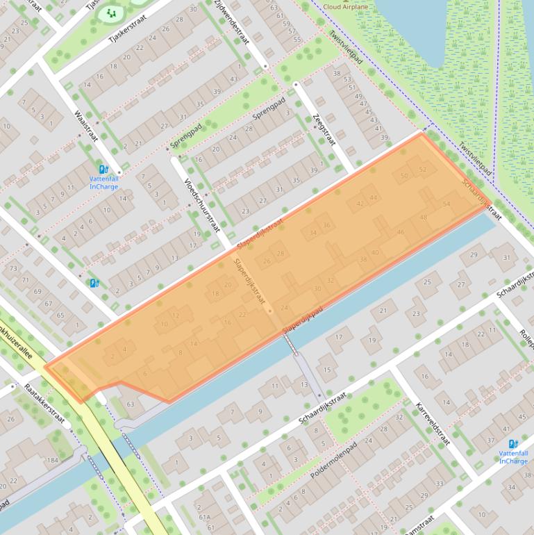 Kaart van postcodegebied 8043HP.