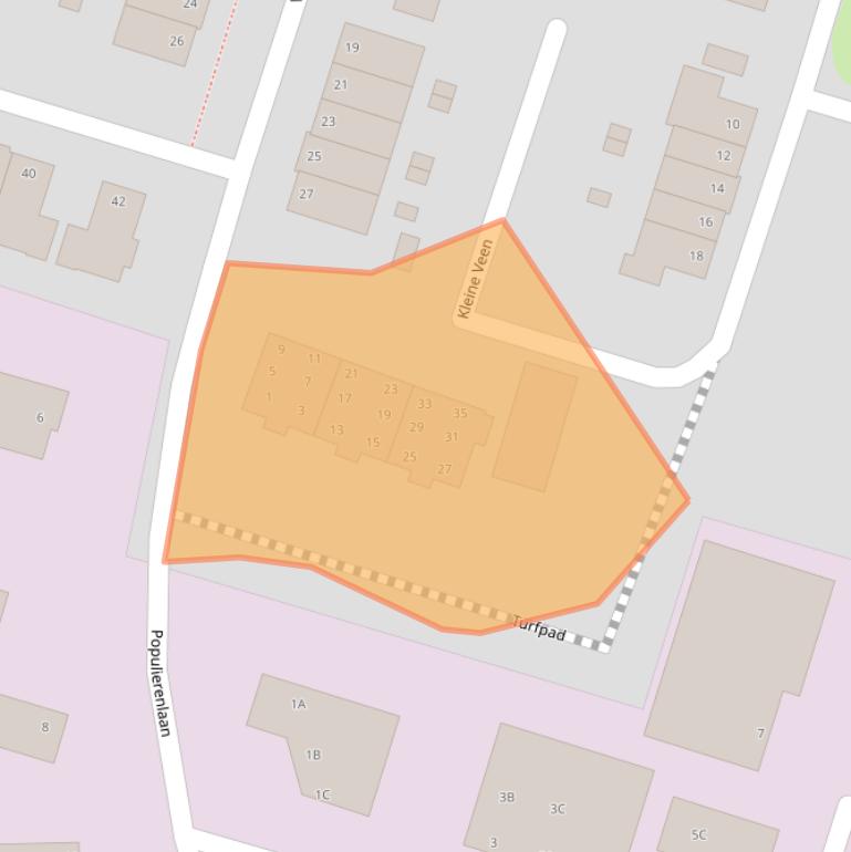 Kaart van postcodegebied 8051BT.