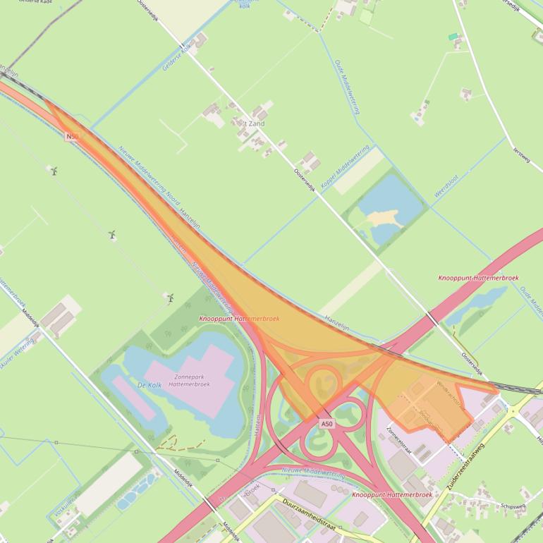 Kaart van postcodegebied 8051TC.