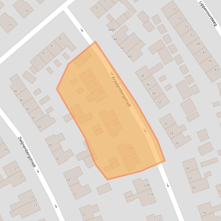 Kaart van postcodegebied 8051XM.