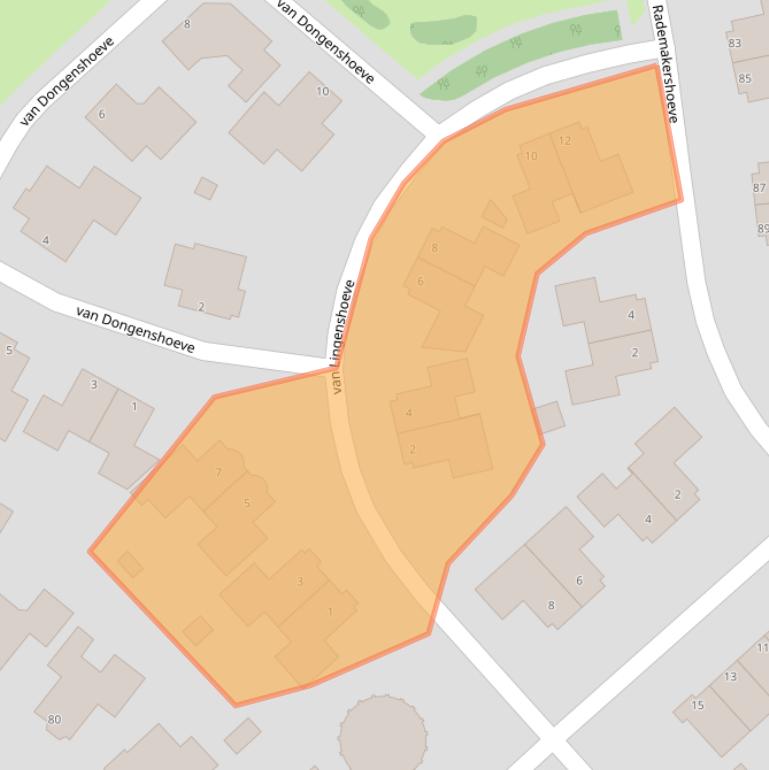 Kaart van postcodegebied 8052BH.