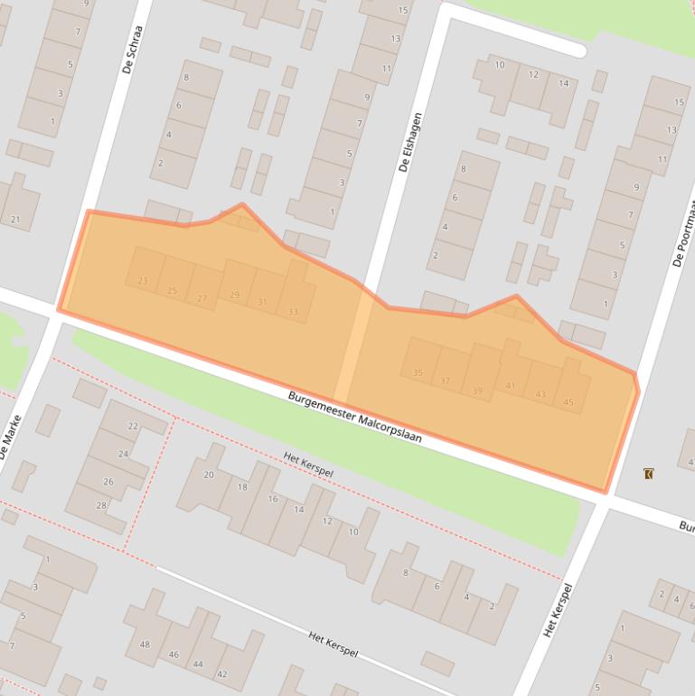 Kaart van postcodegebied 8061AH.