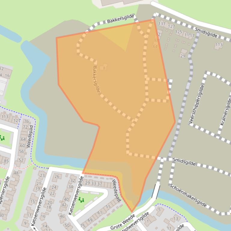 Kaart van postcodegebied 8061DX.