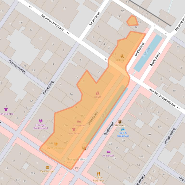 Kaart van postcodegebied 8081EC.