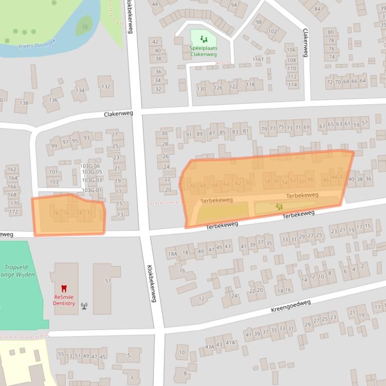 Kaart van postcodegebied 8081KW.