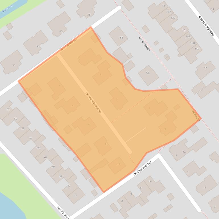 Kaart van postcodegebied 8096MG.