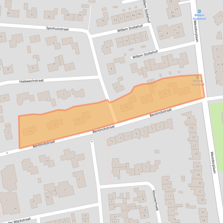 Kaart van postcodegebied 8101BB.