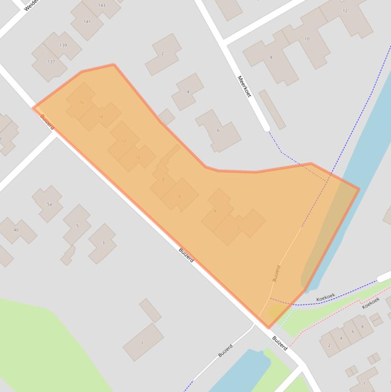 Kaart van postcodegebied 8103EE.