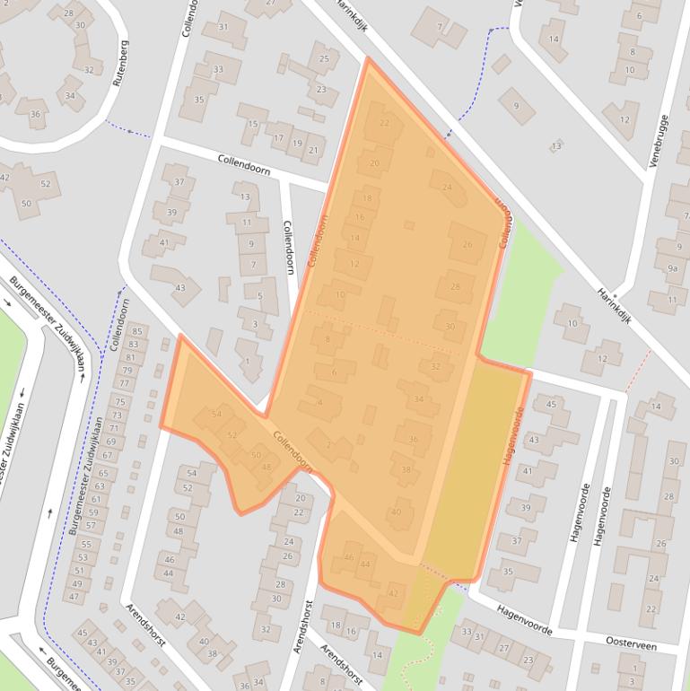 Kaart van postcodegebied 8103RJ.