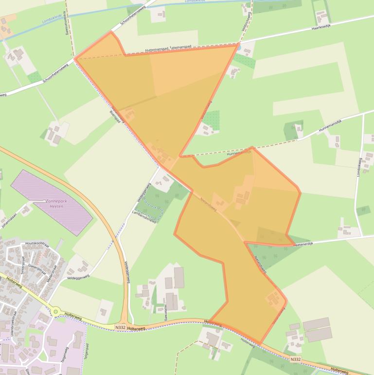 Kaart van postcodegebied 8111RB.