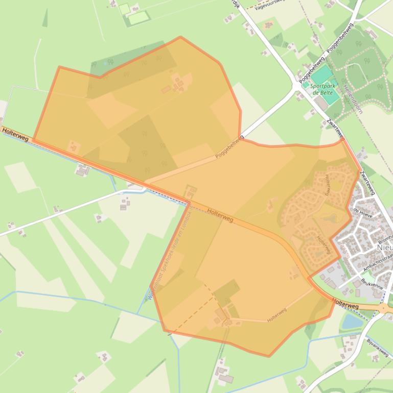 Kaart van postcodegebied 8112AE.