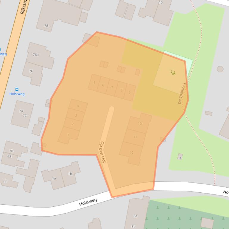 Kaart van postcodegebied 8121MA.