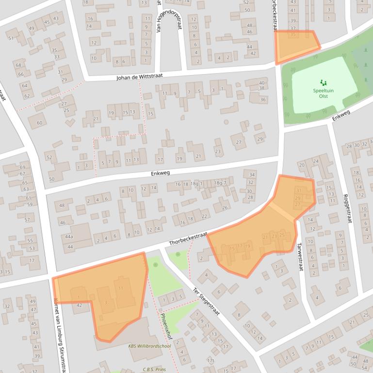 Kaart van postcodegebied 8121ZA.