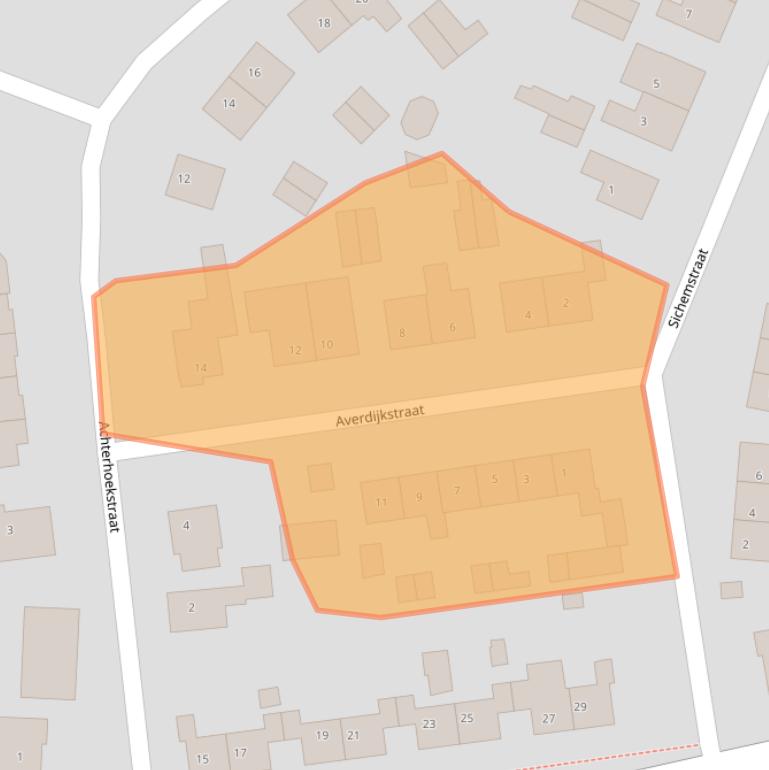 Kaart van postcodegebied 8124AN.