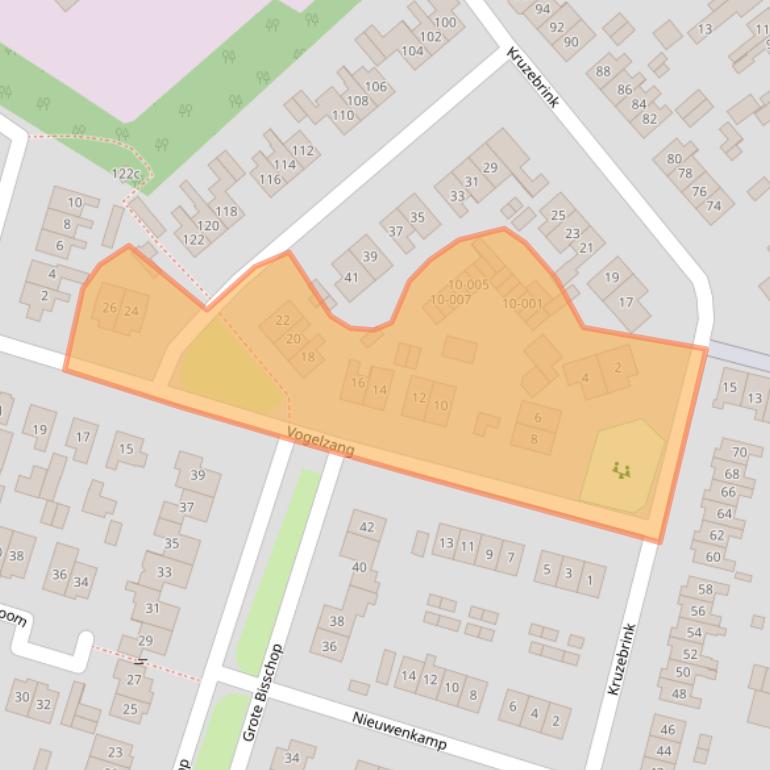 Kaart van postcodegebied 8141BH.