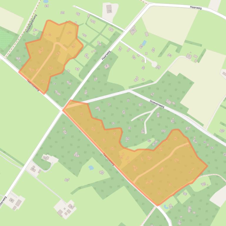 Kaart van postcodegebied 8141MB.