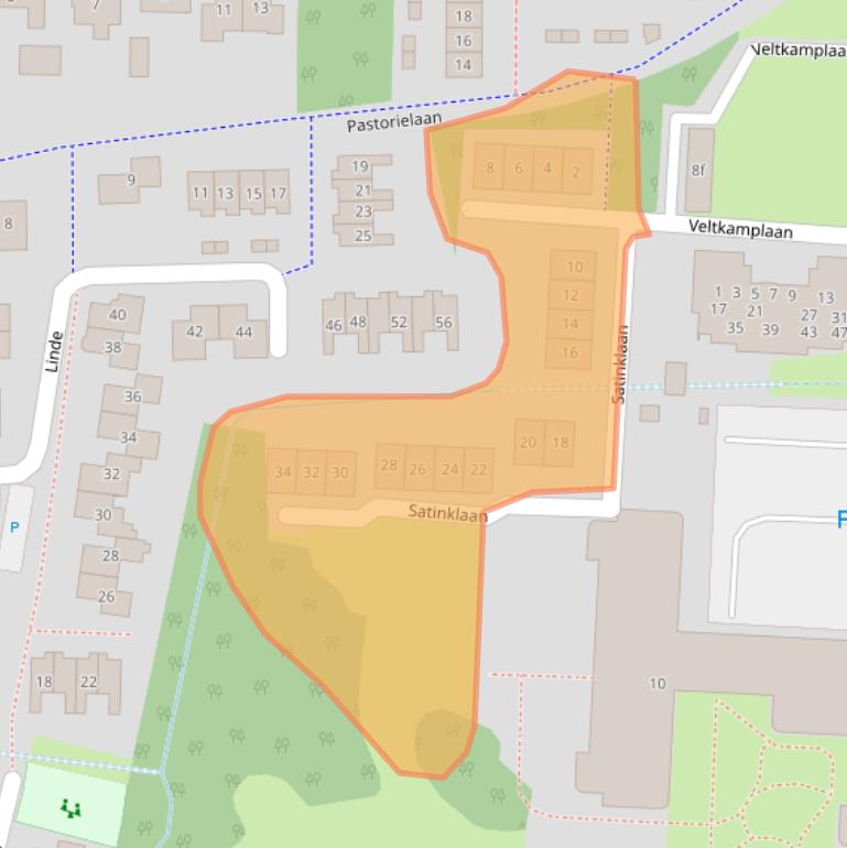 Kaart van postcodegebied 8141RW.