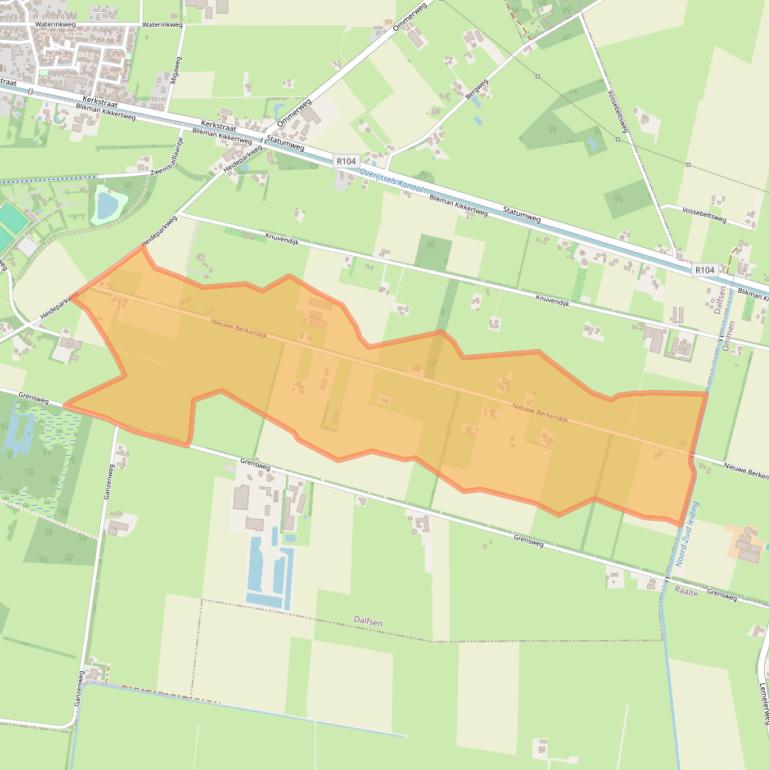 Kaart van postcodegebied 8151PN.