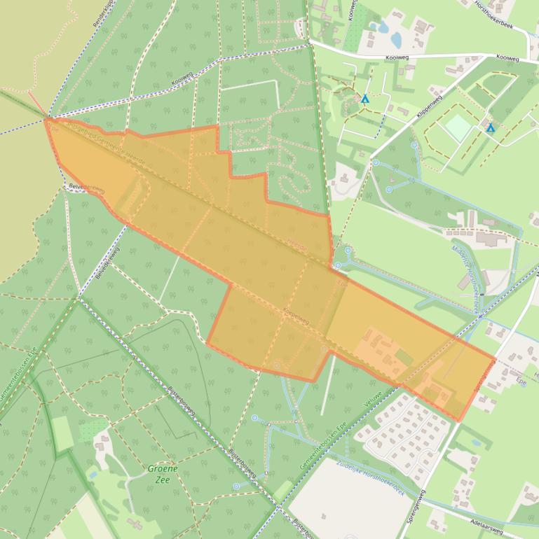 Kaart van postcodegebied 8161NJ.