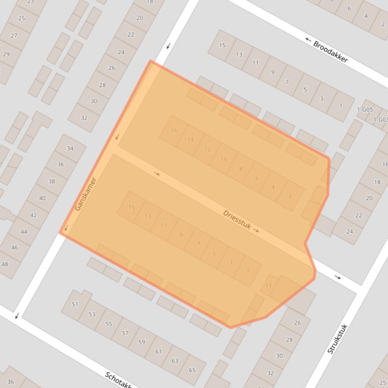 Kaart van postcodegebied 8162JH.