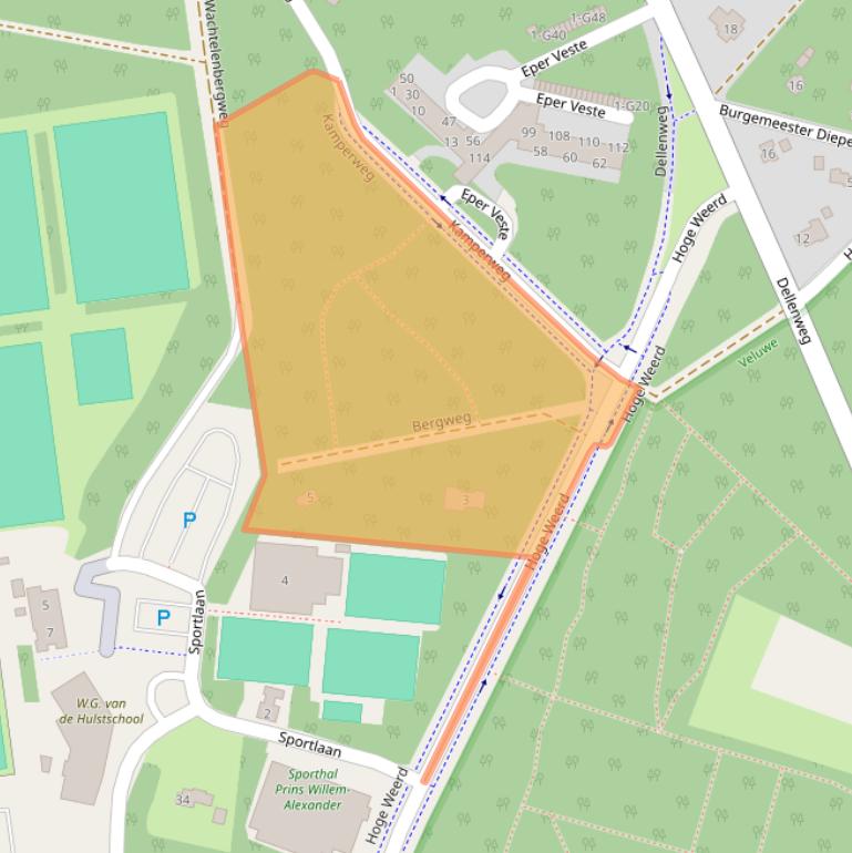 Kaart van postcodegebied 8162XB.