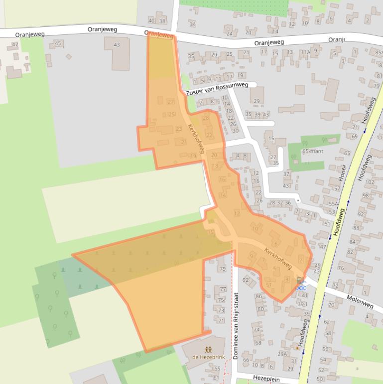 Kaart van postcodegebied 8166HZ.