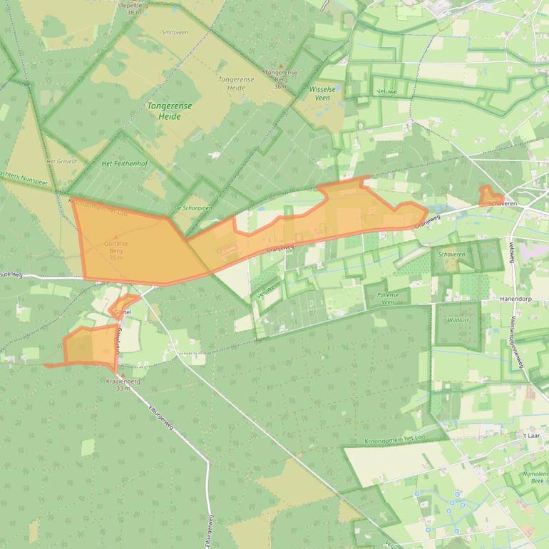 Kaart van postcodegebied 8166JD.