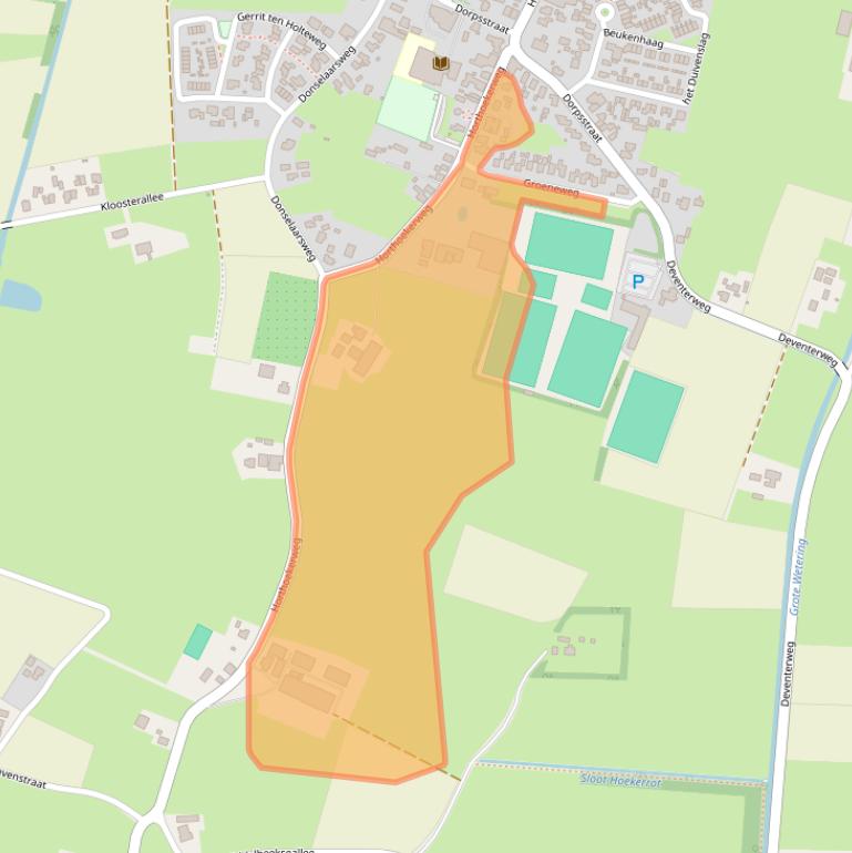 Kaart van postcodegebied 8167LV.