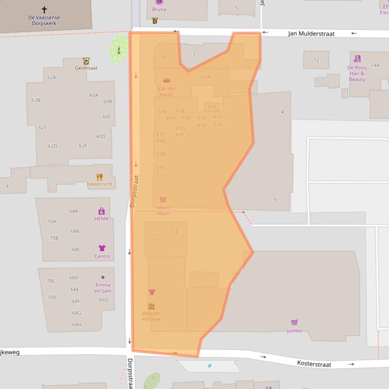 Kaart van postcodegebied 8171BM.