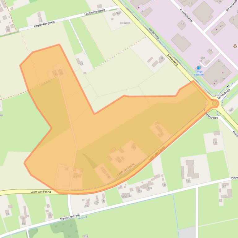 Kaart van postcodegebied 8171NR.