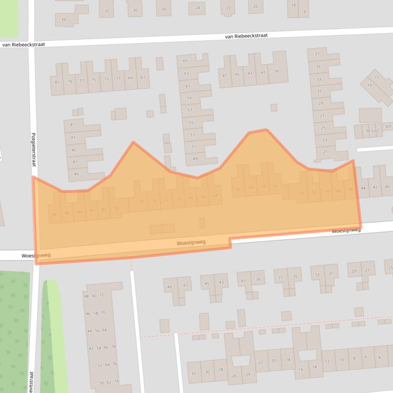 Kaart van postcodegebied 8172CS.