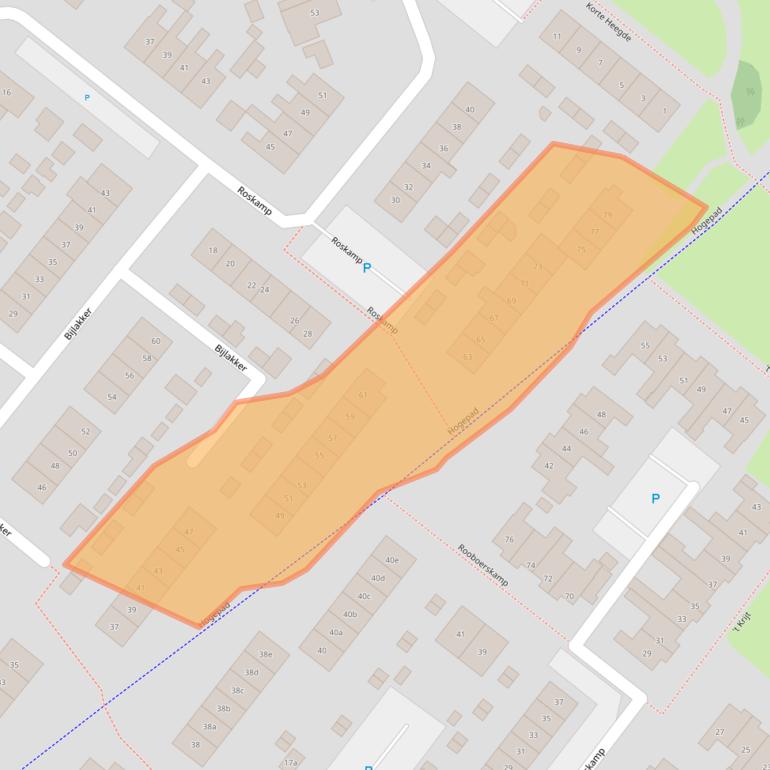 Kaart van postcodegebied 8181TV.